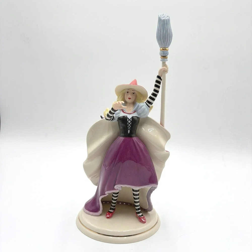 Lenox Wicked Witch of the East Wizard of Oz Porcelain Figurine Ruby Slippers 11